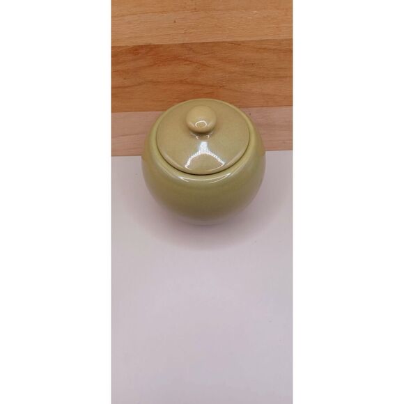 Royal Norfolk Olive Green Sugar Bowl with Lid - Picture 2 of 8